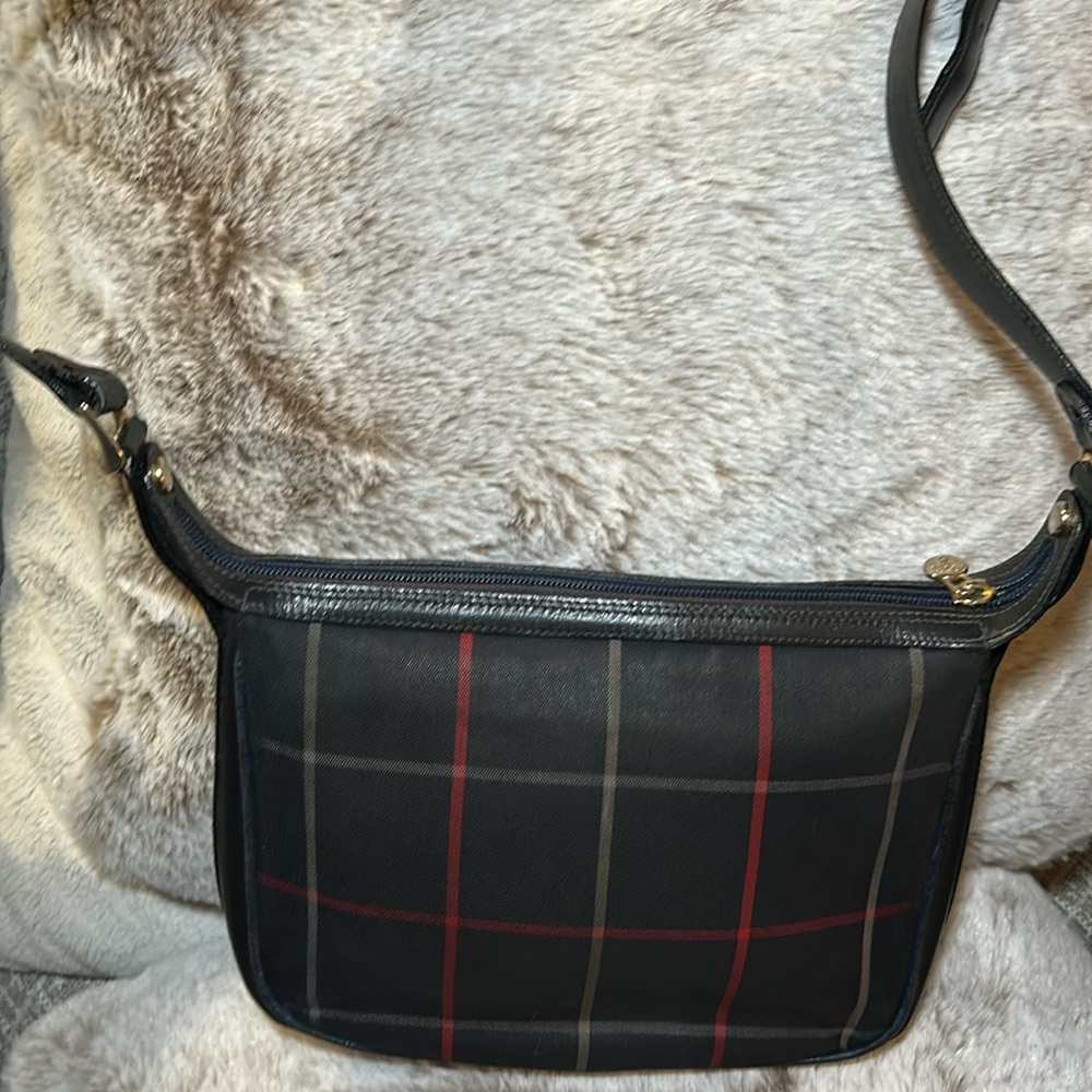 013. Burberrys Blue Nova Check Shoulder / Cross - Picture 4 of 10